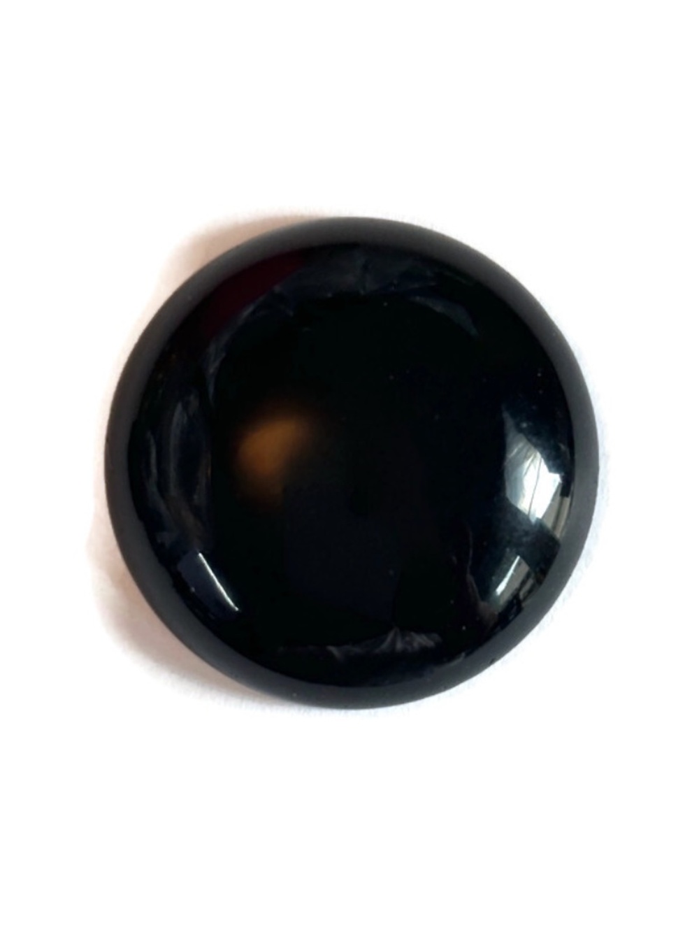 As Low As $2 Black Onyx Domed Stone Cabochon 26mm x 6mm (1)